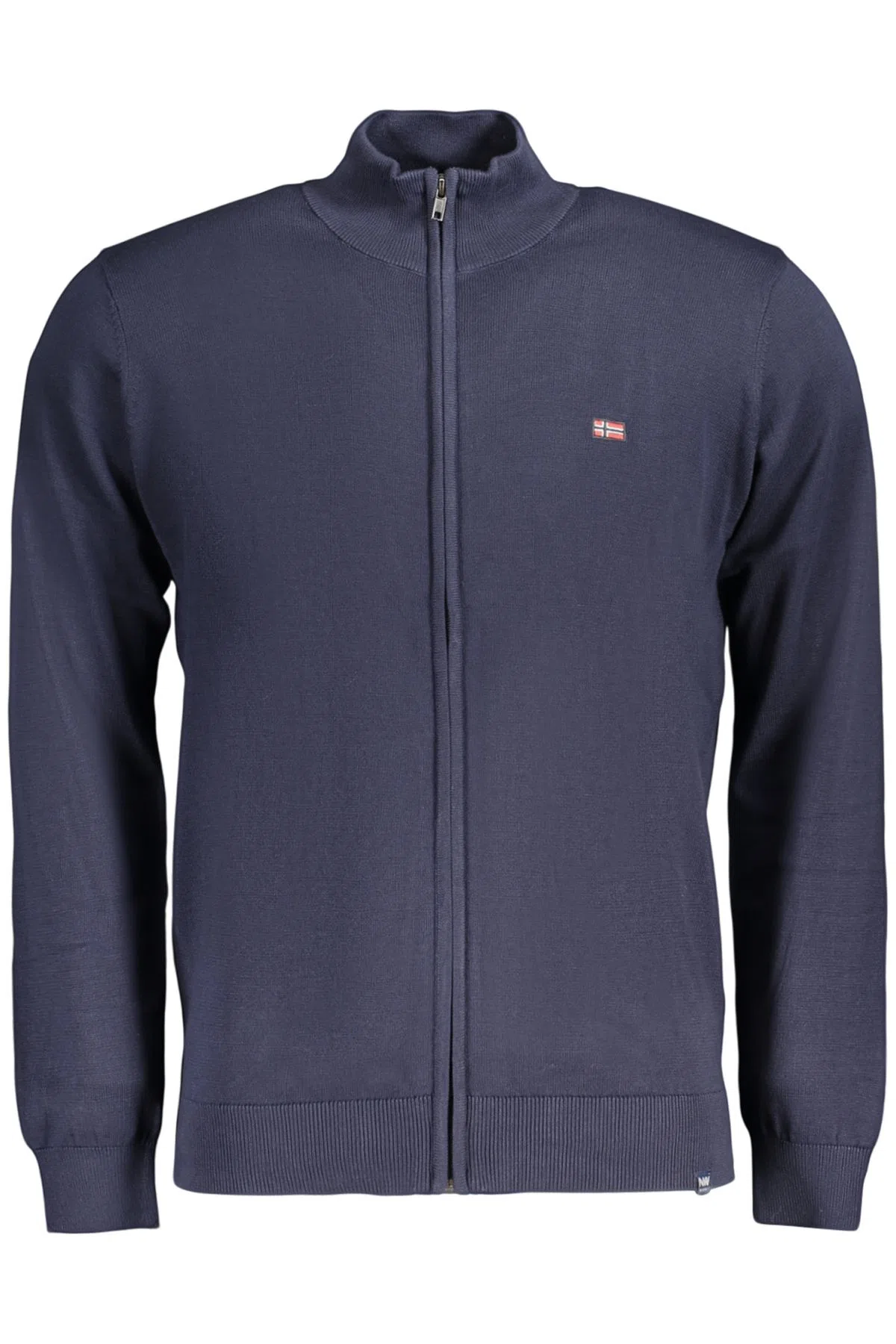 Cardigan with Zip Blue