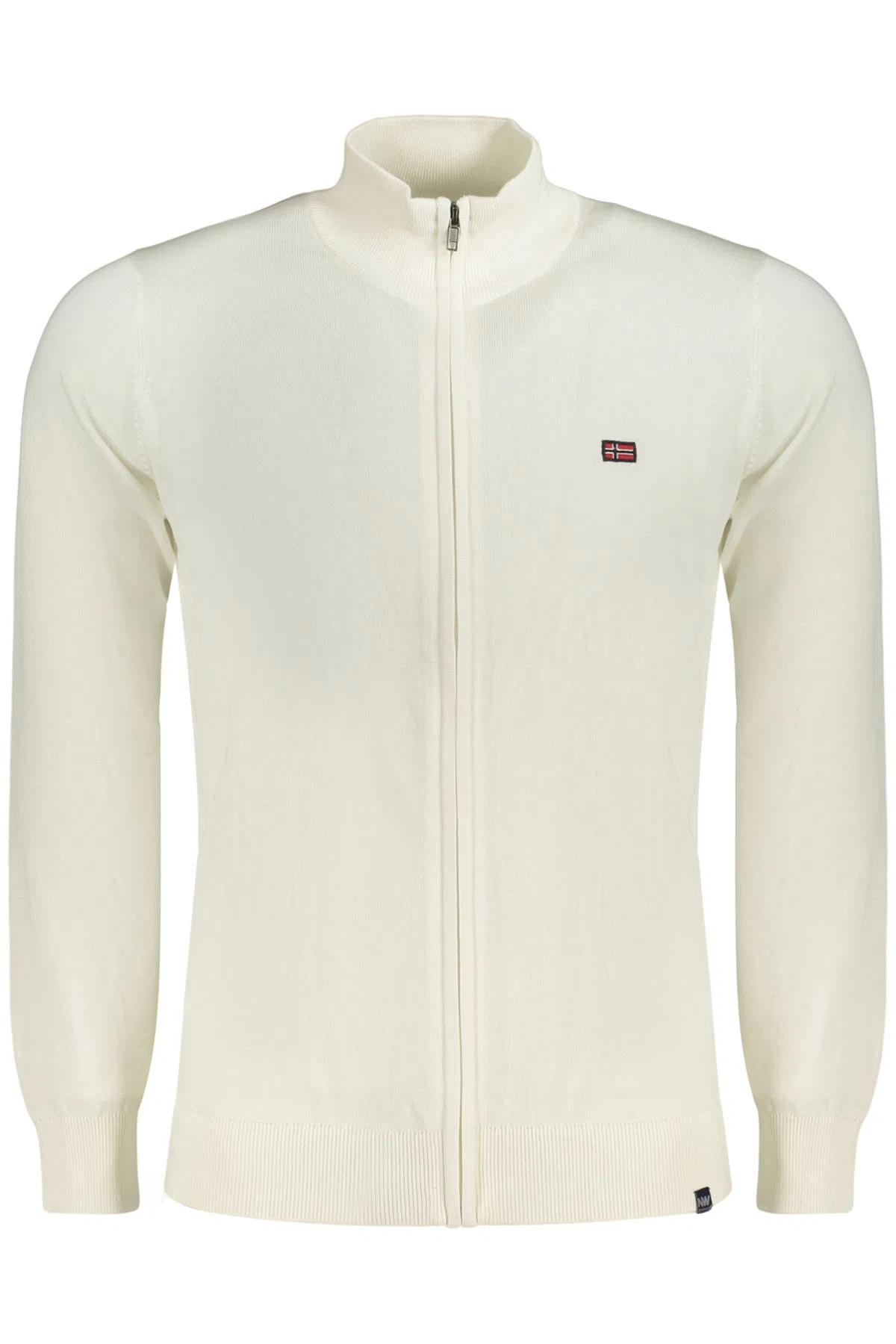 White Zip Cardigan