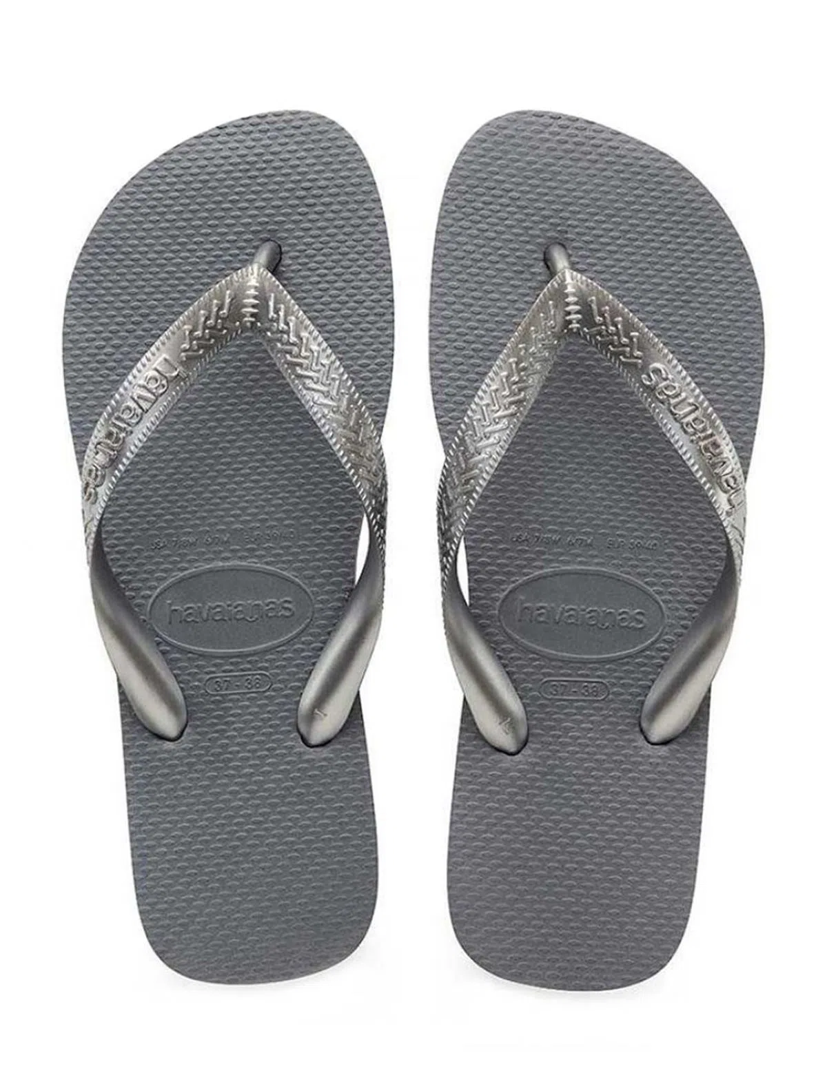 Chinelos Top Tiras Steel Grey