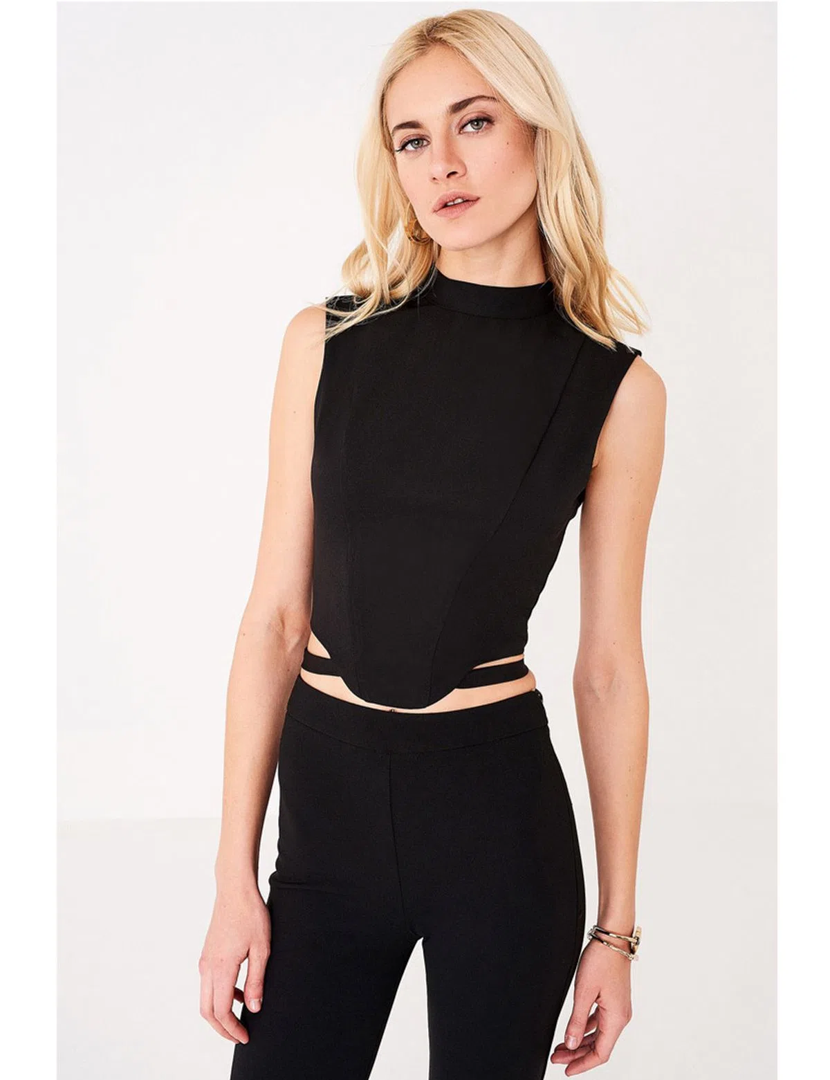 Black Cowl Top