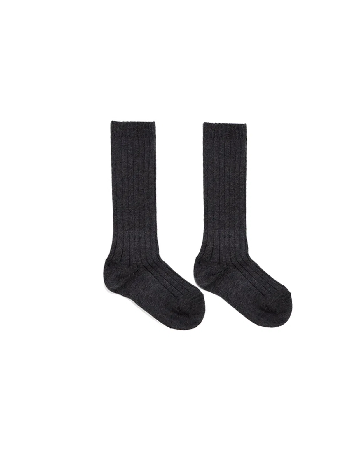 Gray Ribbed Sock