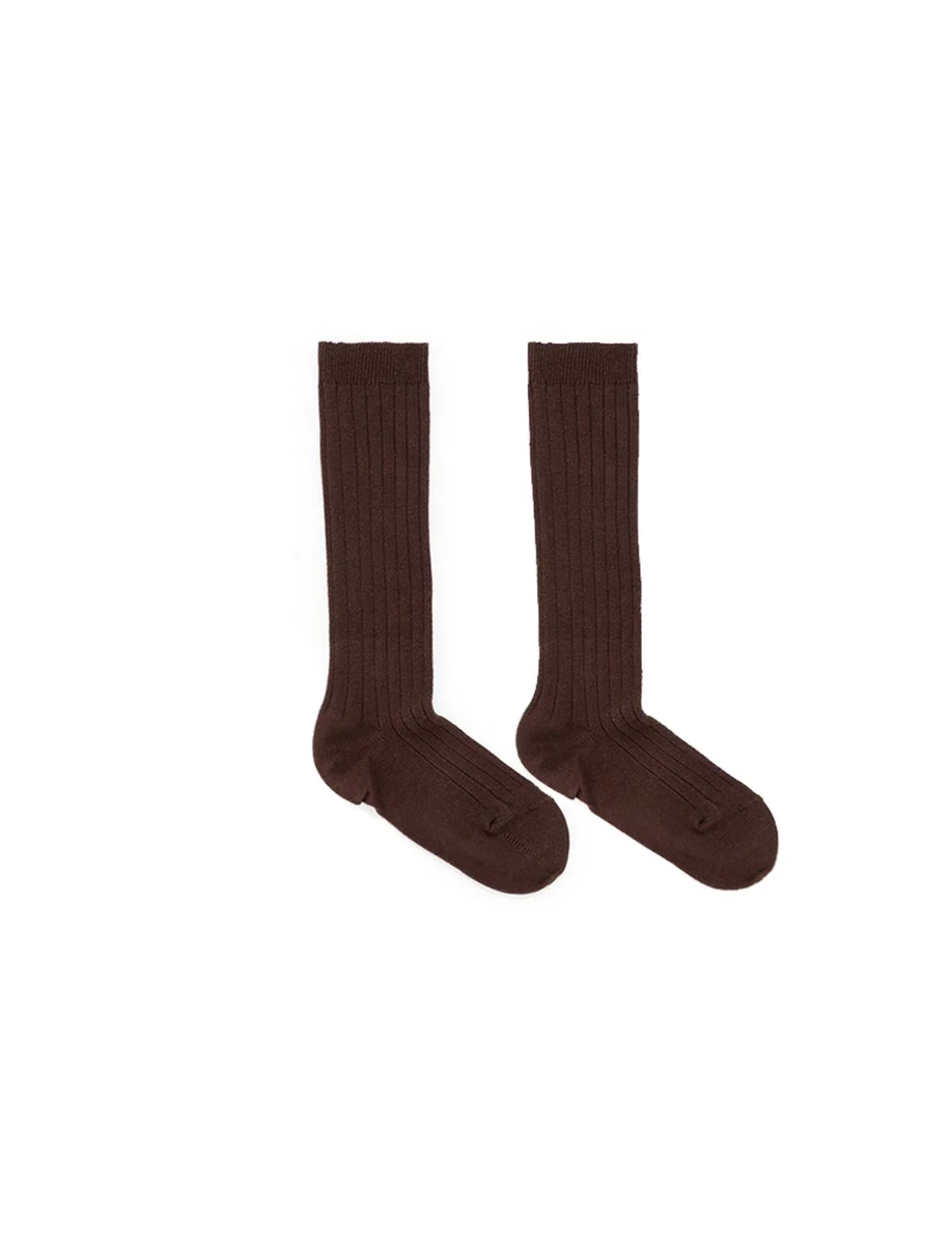 Ribbed Brown Sock