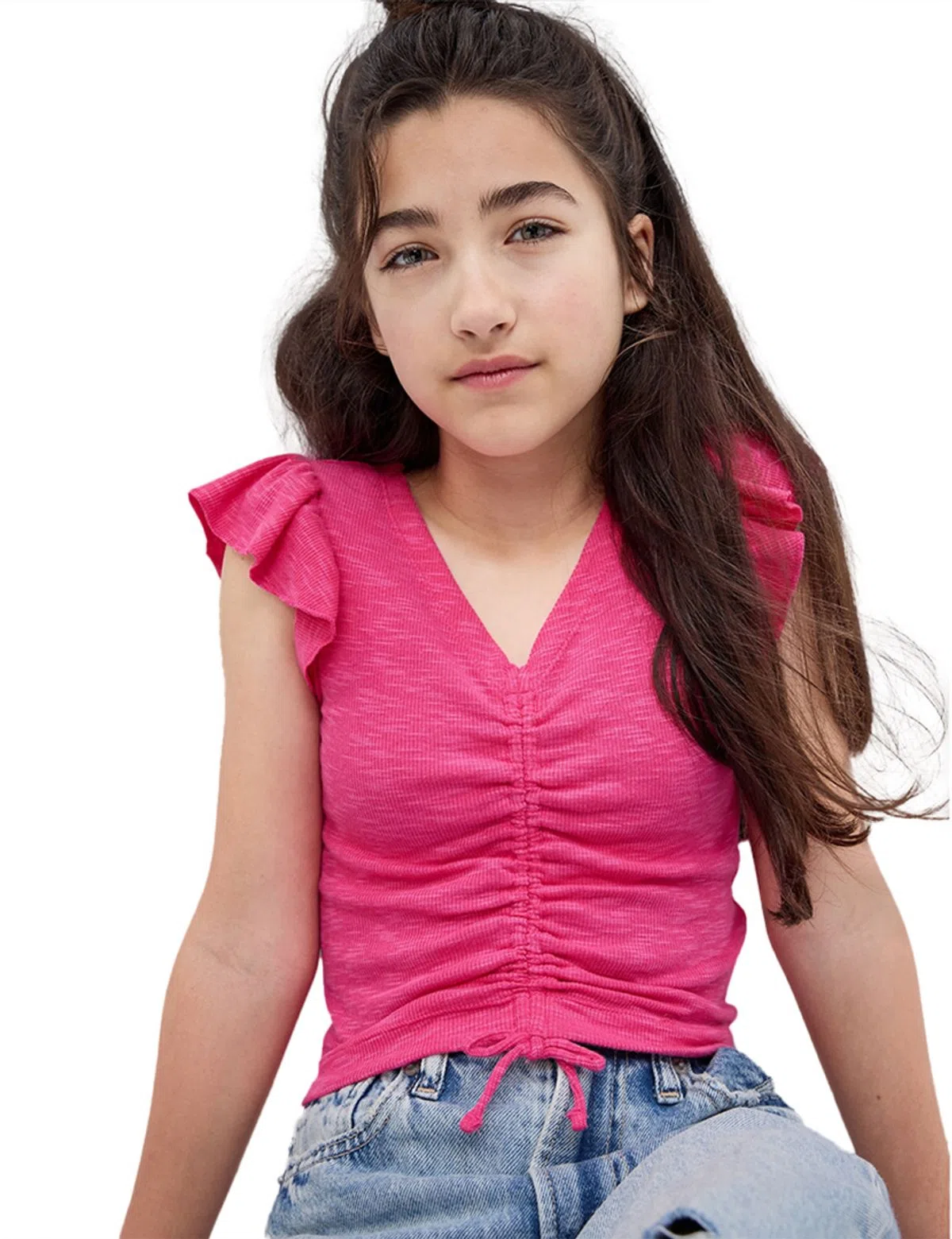 T-Shirt Fille Rose