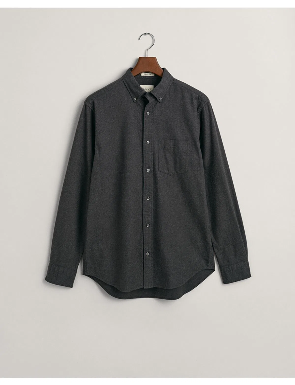 Camisa de manga comprida flanela Cinza