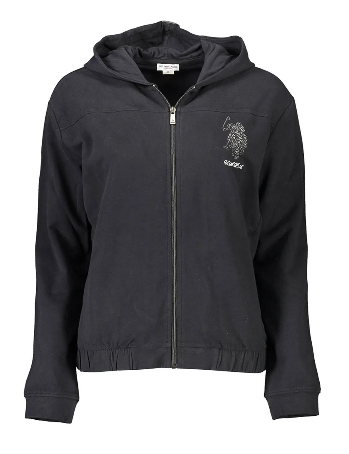 Sweatshirt com fecho Preto