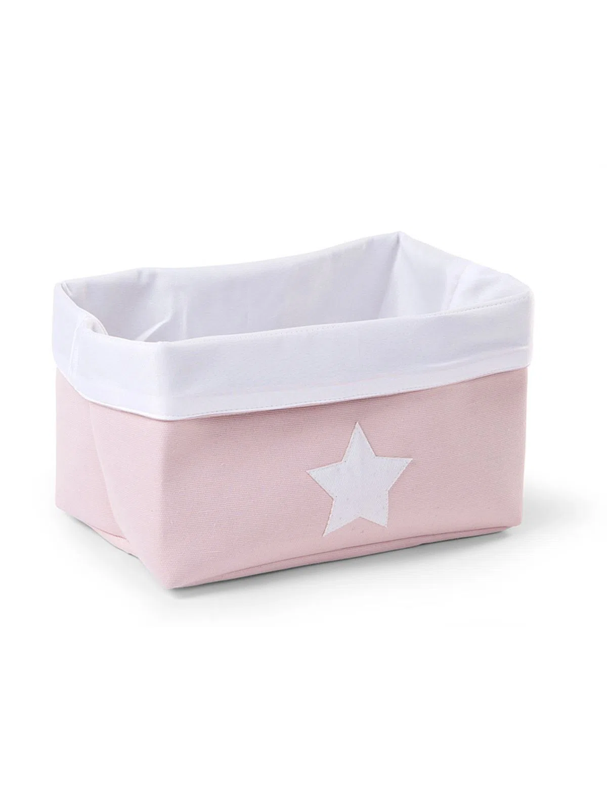 Cesta Rosa Claro/Branco