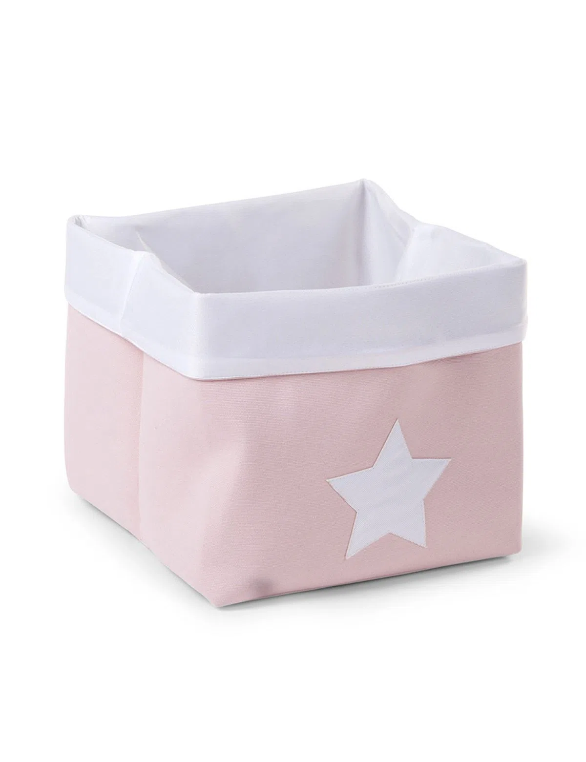 Cesta Rosa Claro/Branco
