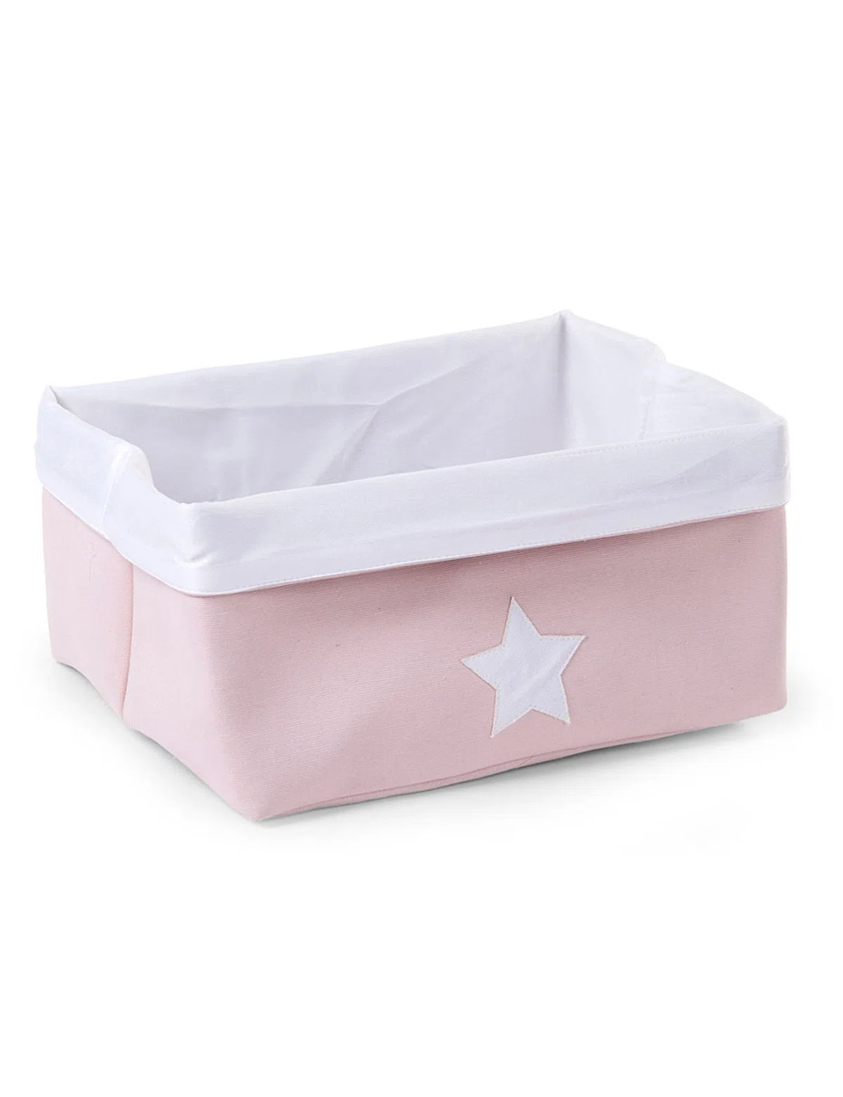 Cesta Rosa Claro/Branco