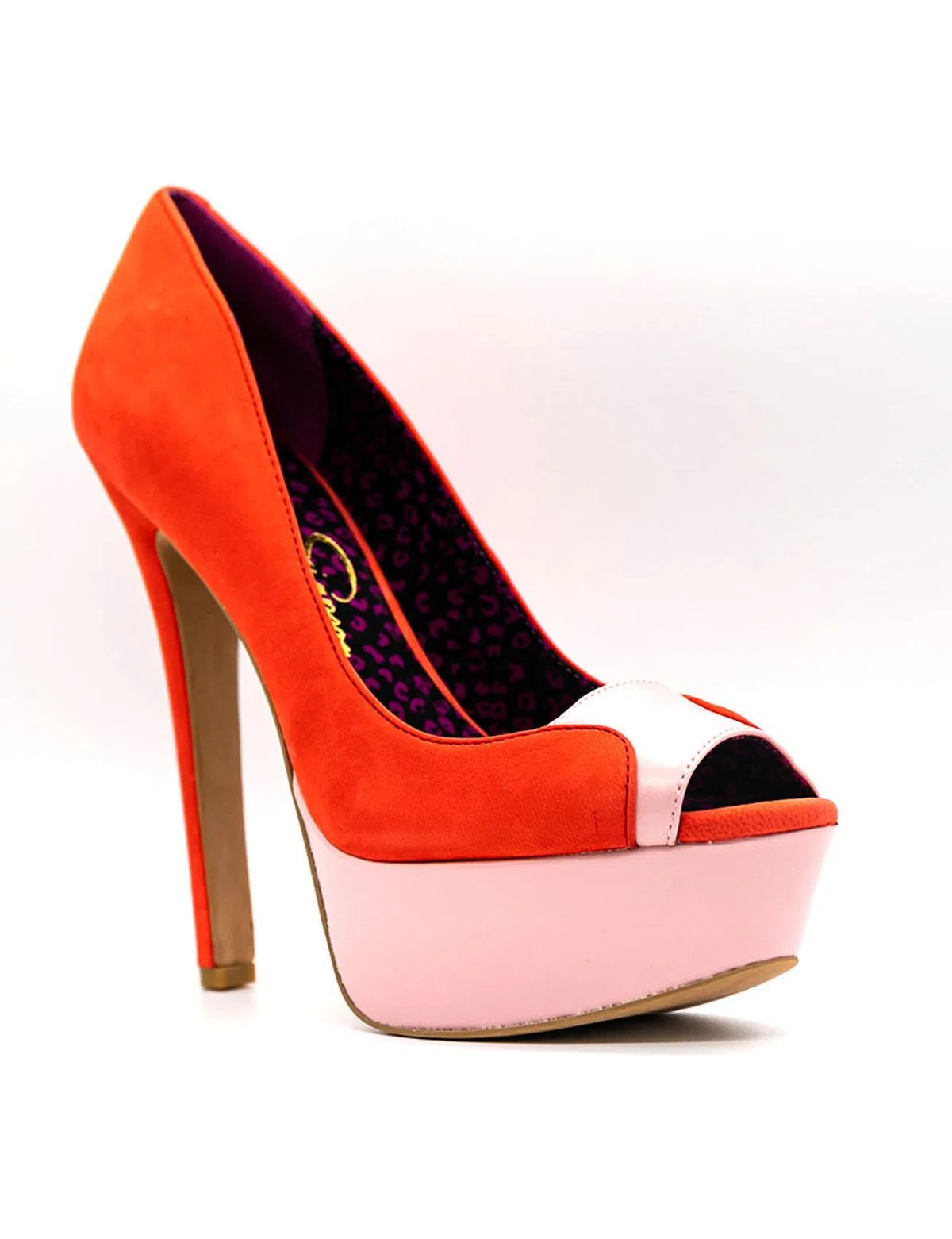 Sapatos Salto Alto Emmie 6 Vermelho e Rosa