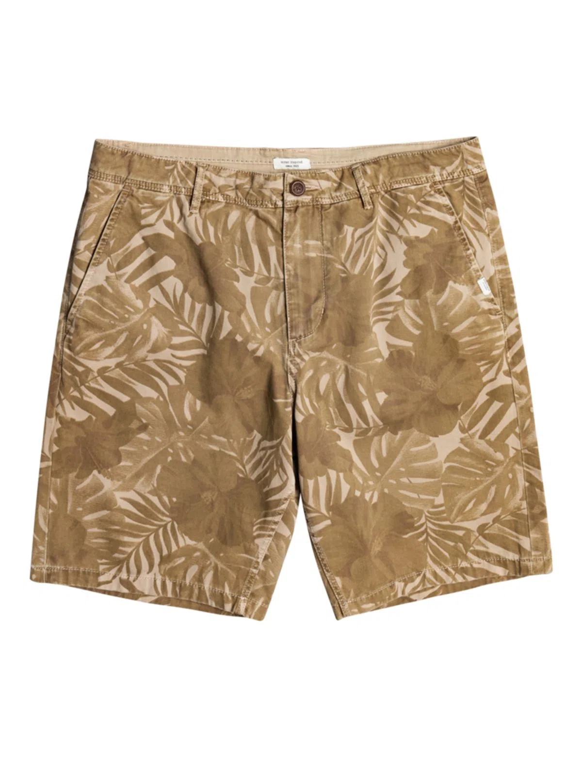 Shorts Chino Homme Overdyed Aop Marron