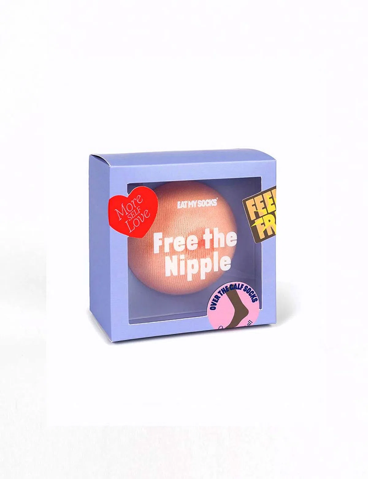 Free The Nipple White Socks