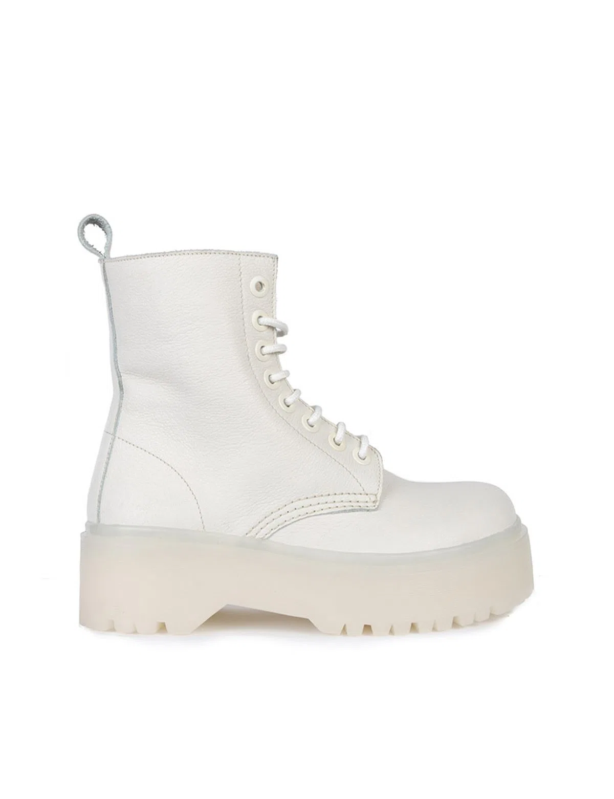 Beige Military Boots