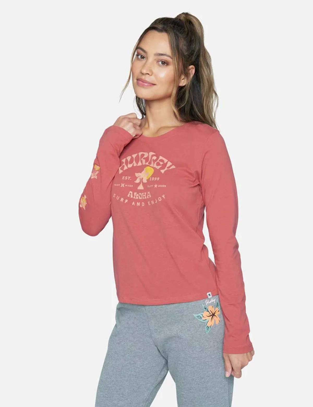 Camisola Country Perfect Crew Mineral Rosa