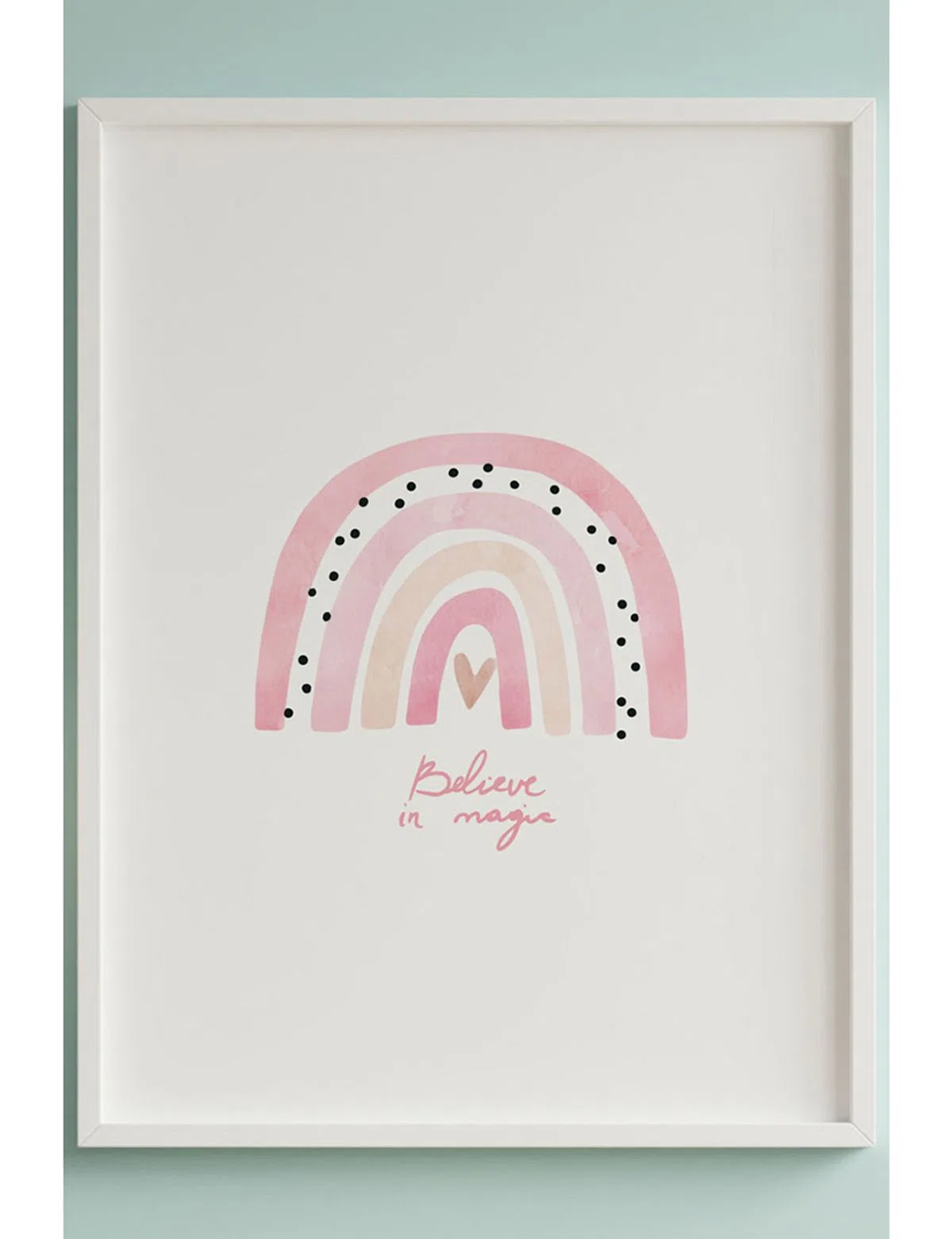 Quadro Lâmina Arco Íris Rosa
