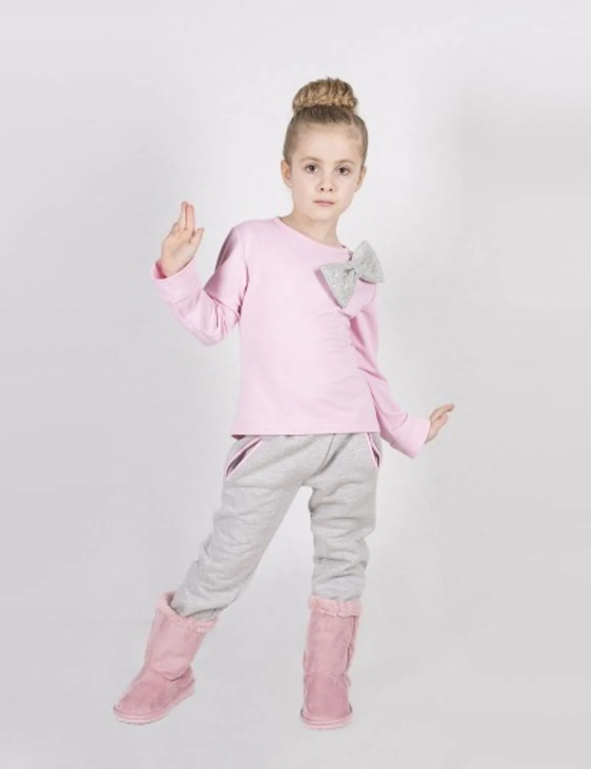 Pantalones de niña Dodo gris