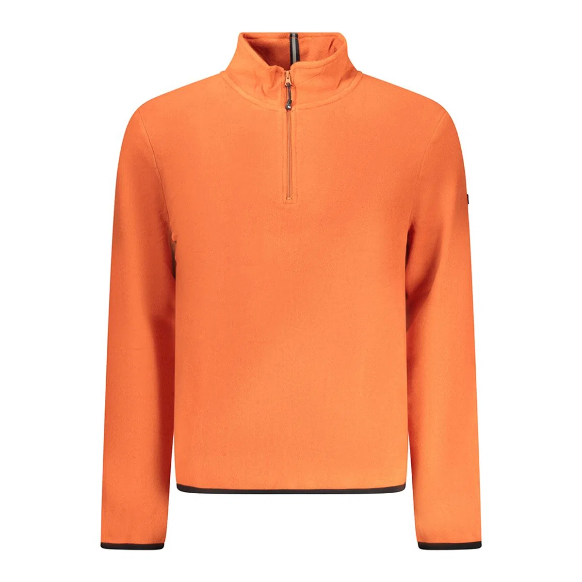 Sweatshirt com meio fecho Laranja