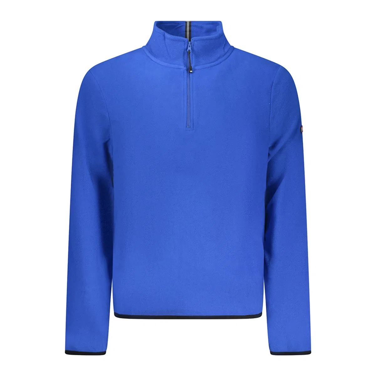 Sweatshirt com meio fecho Azul