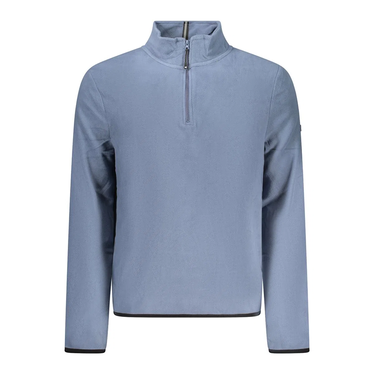 Sweatshirt com meio fecho Azul
