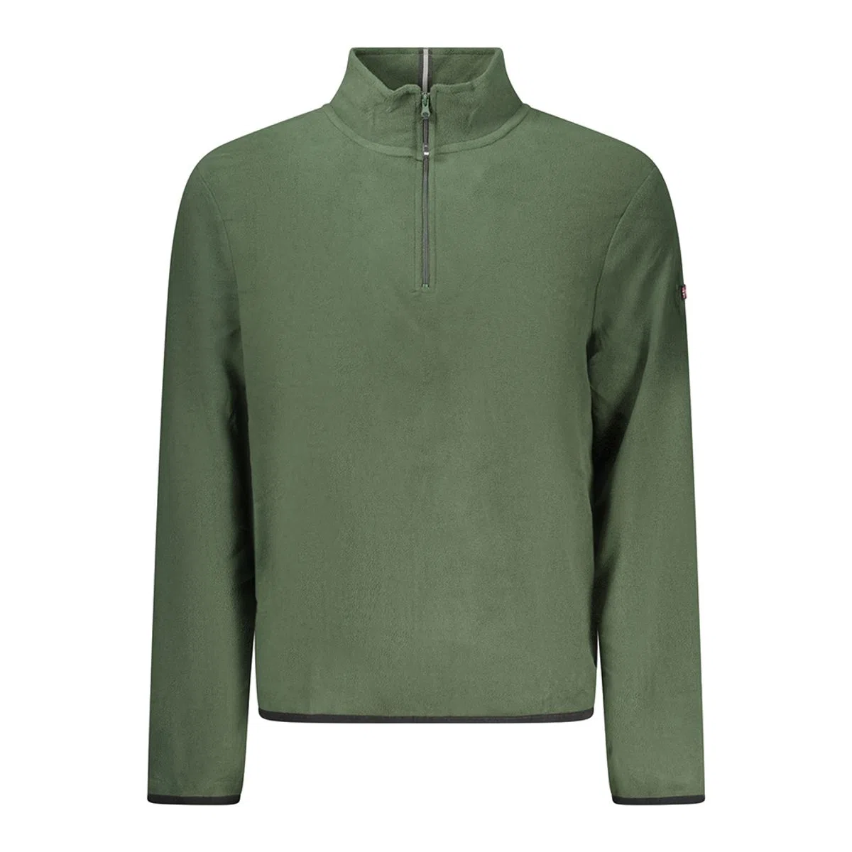 Sweatshirt com meio fecho Verde