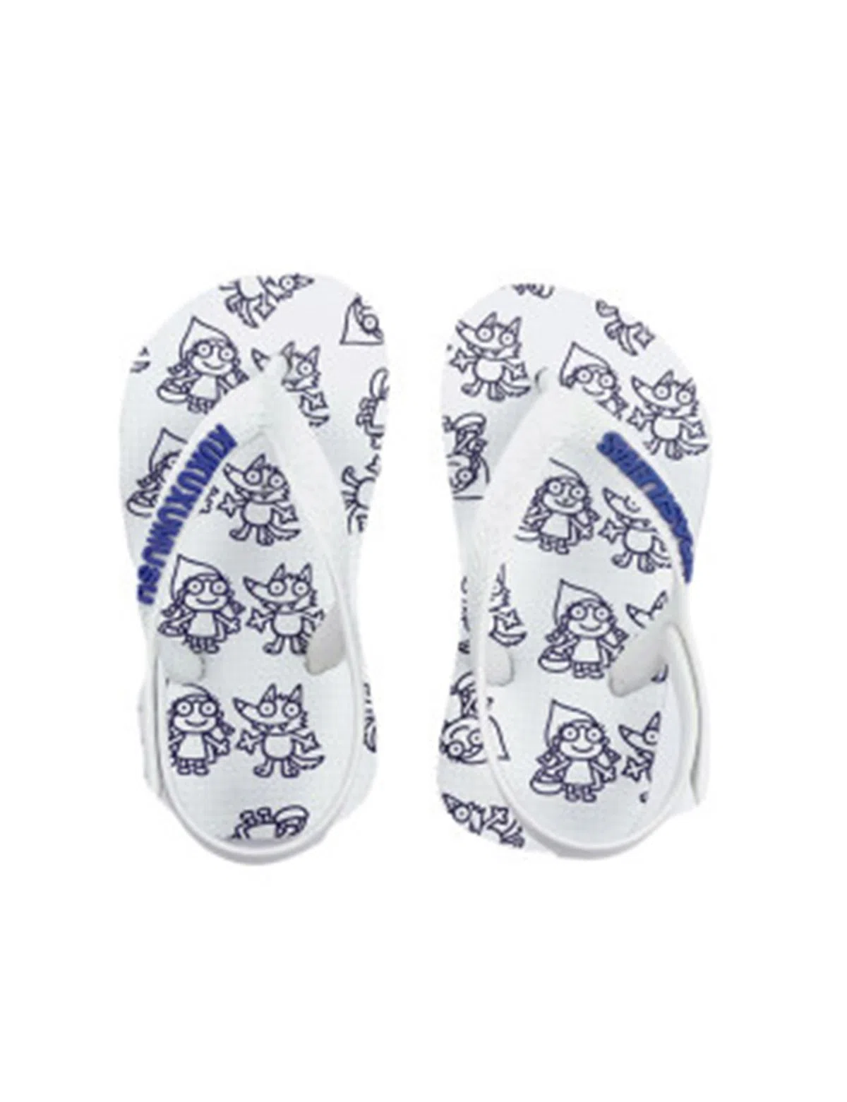 Chinelos Criança Branco e Azul