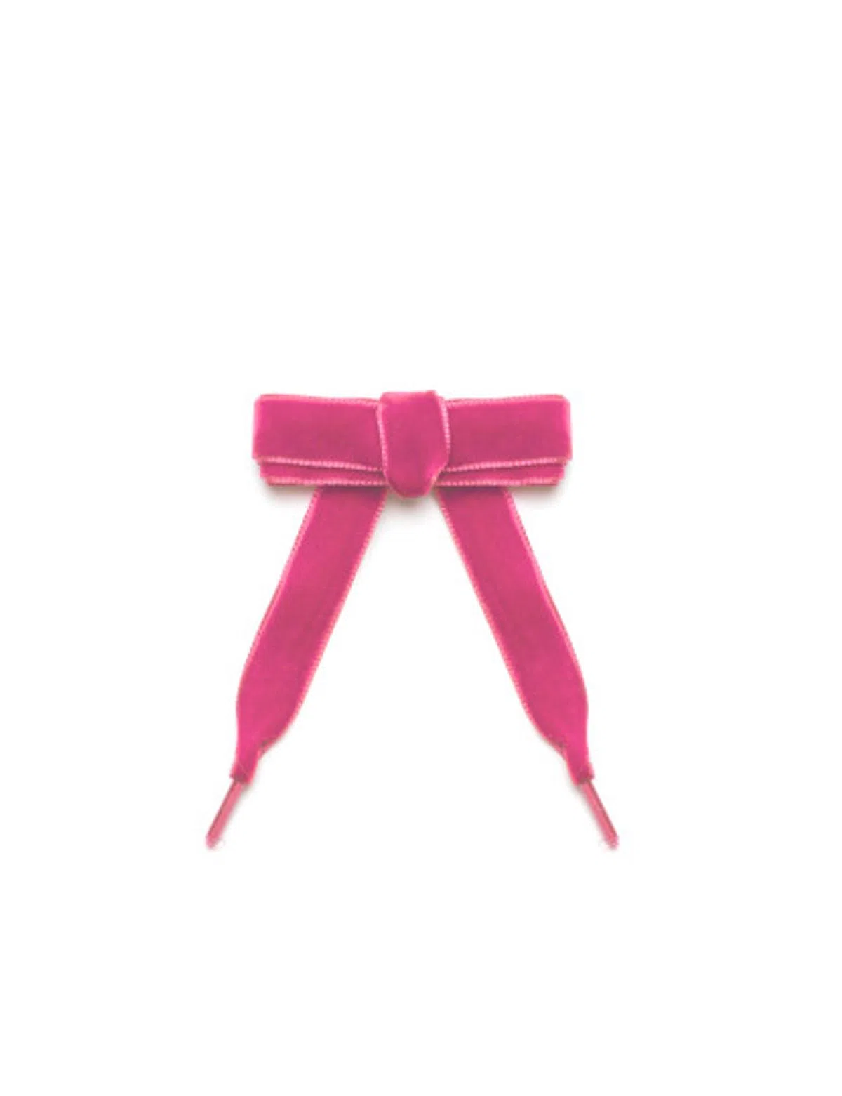 Lacets Enfant Velours Rose