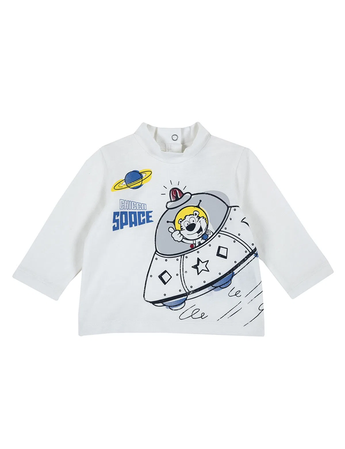 Camisola Bebé Branco e Azul