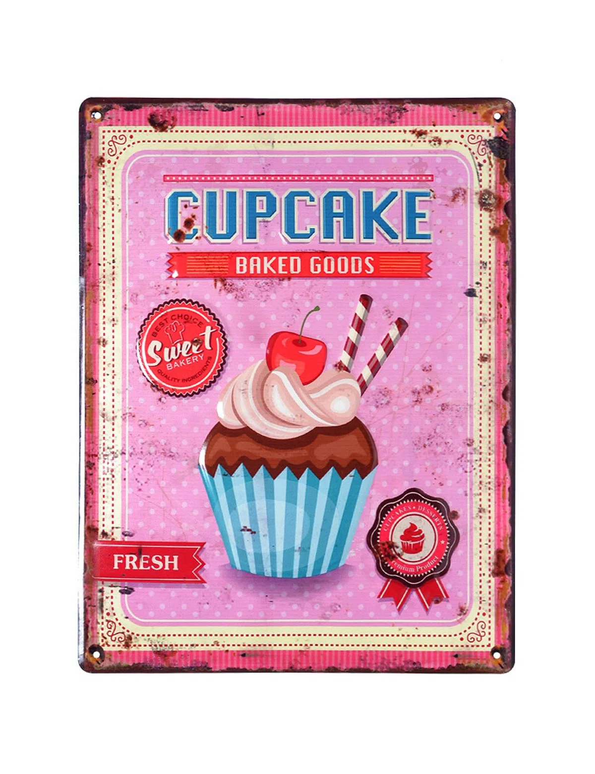 Metal Plate Cupcake
