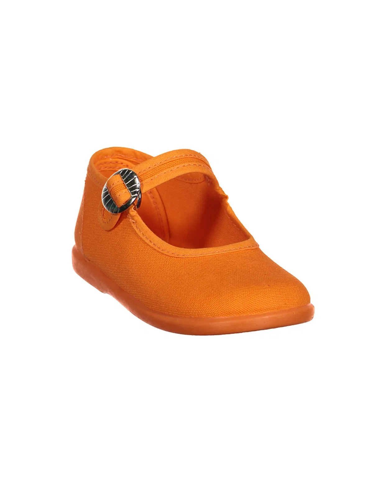 Orange Canvas Slip-ons