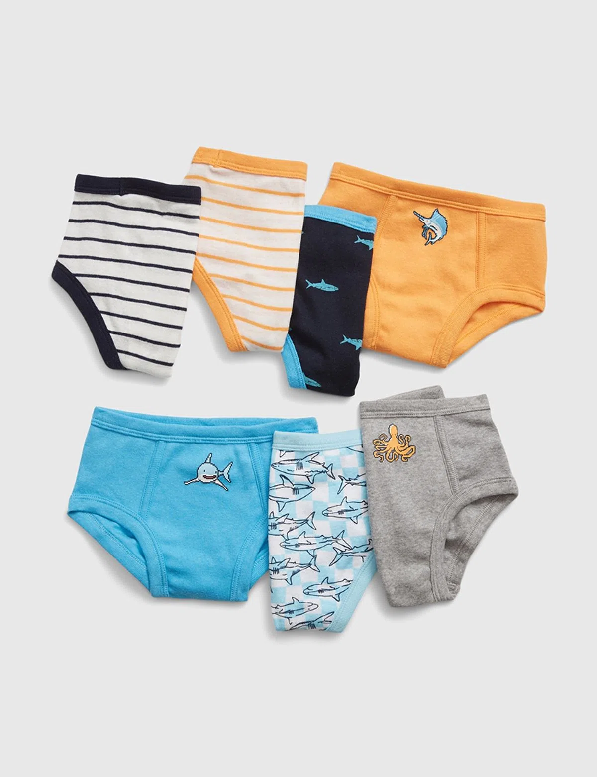 Pack 7 Cuecas Criança Multicor