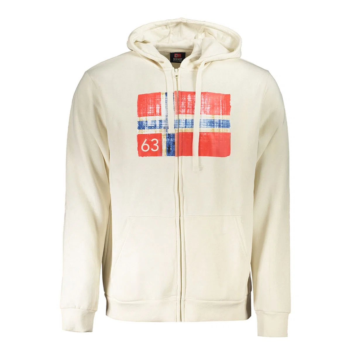 White Zip Sweatshirt Men
