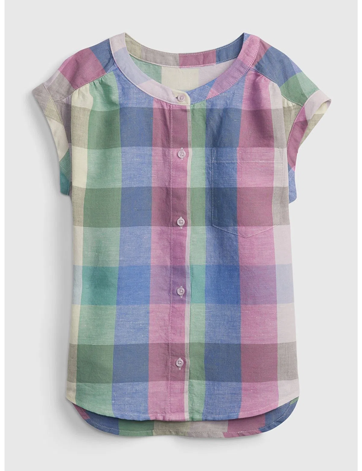 Short Sleeve Shirt Girl Multicolor
