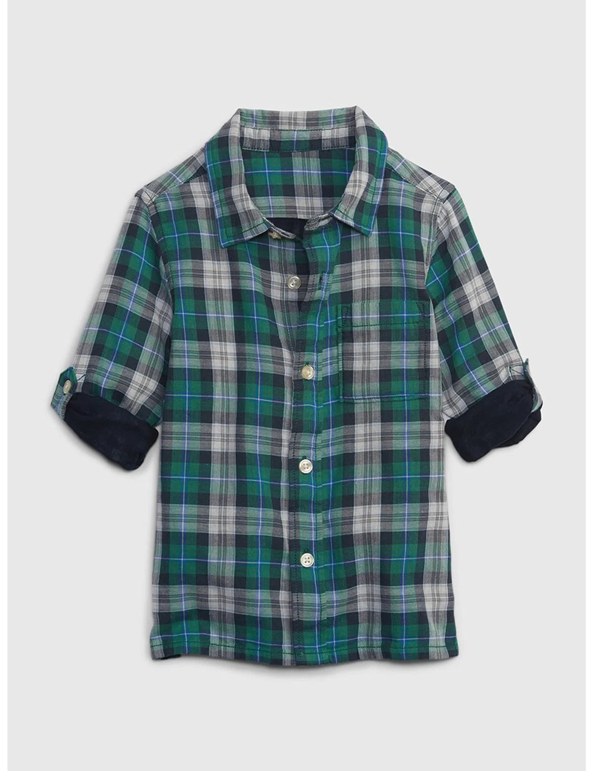 Camisa Manga Comprida Bebé Verde