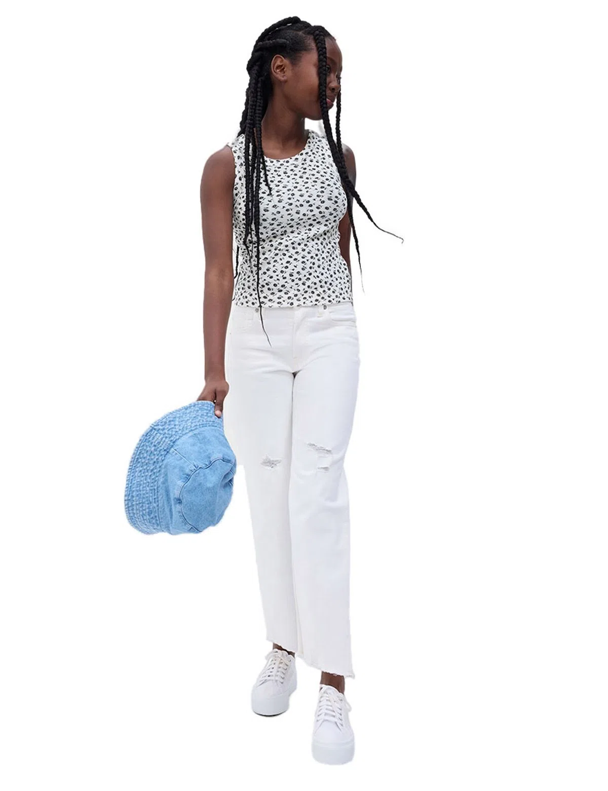 Top Fille Noir et Blanc