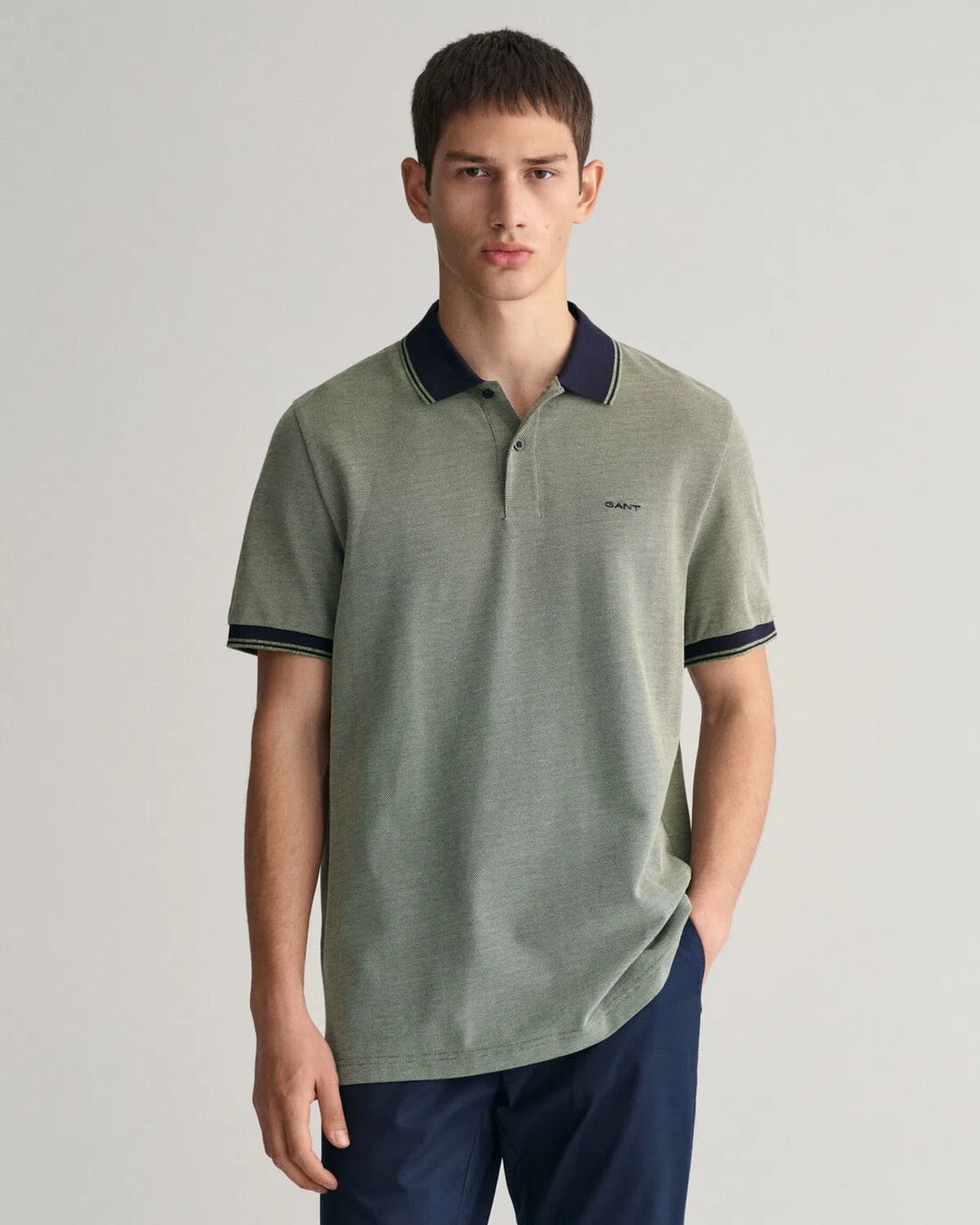 Pólo Piqué Oxford Verde