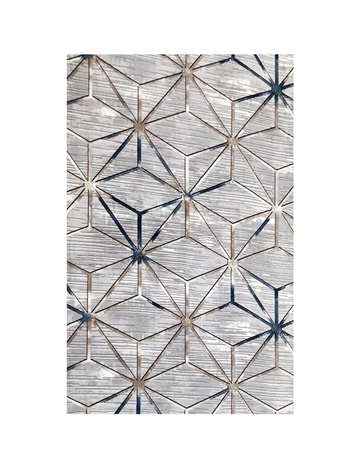 Tapete Cinza Azul 80 x 170 cm