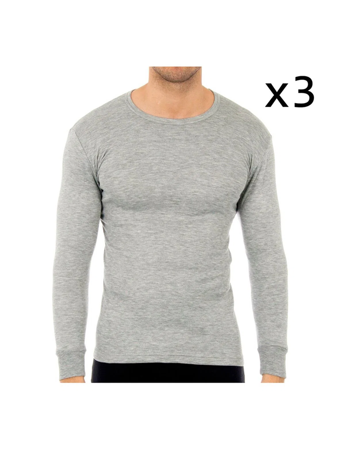 Pack of 3 Men's Grey Sweaters