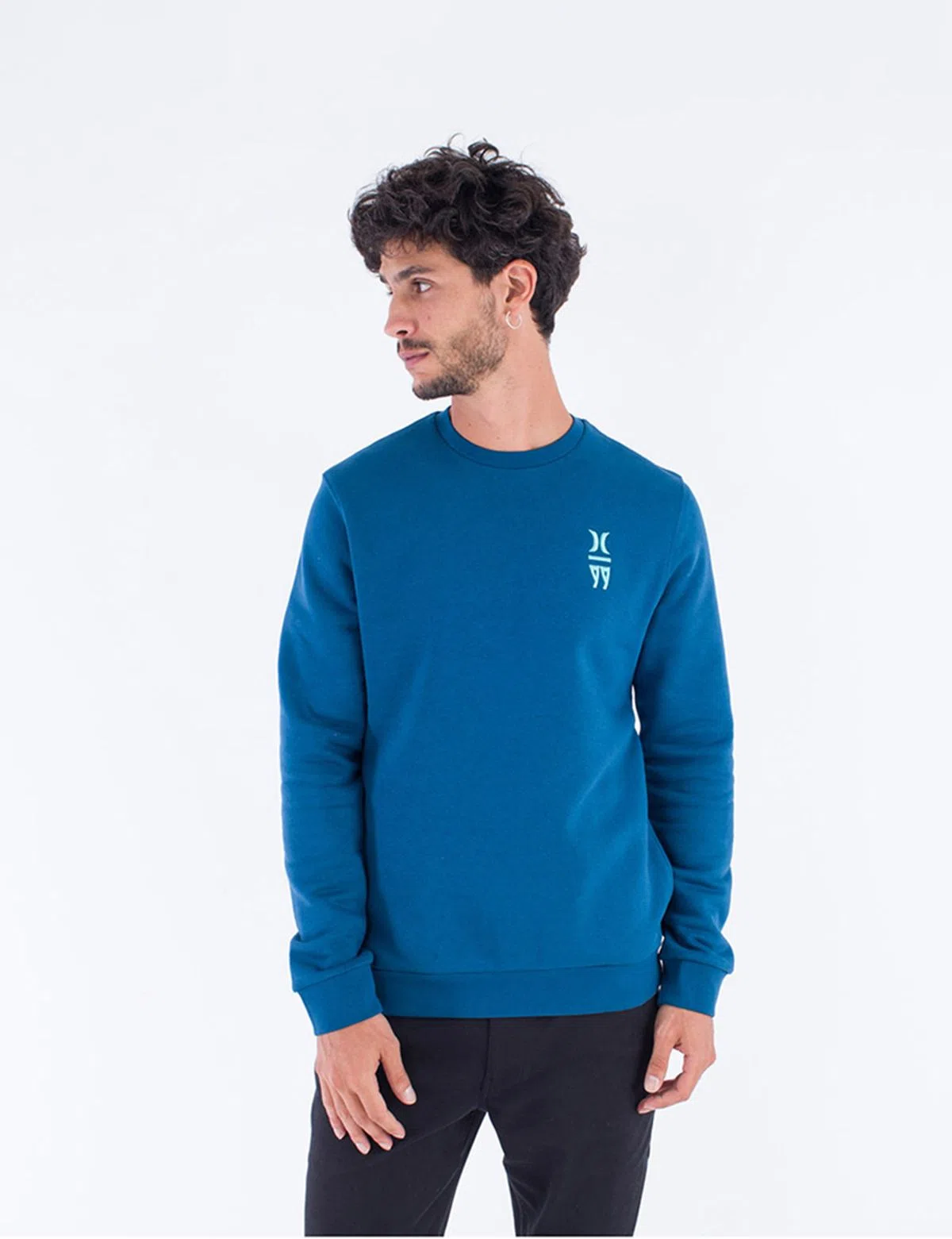 Men's Blue Fleece Sweater