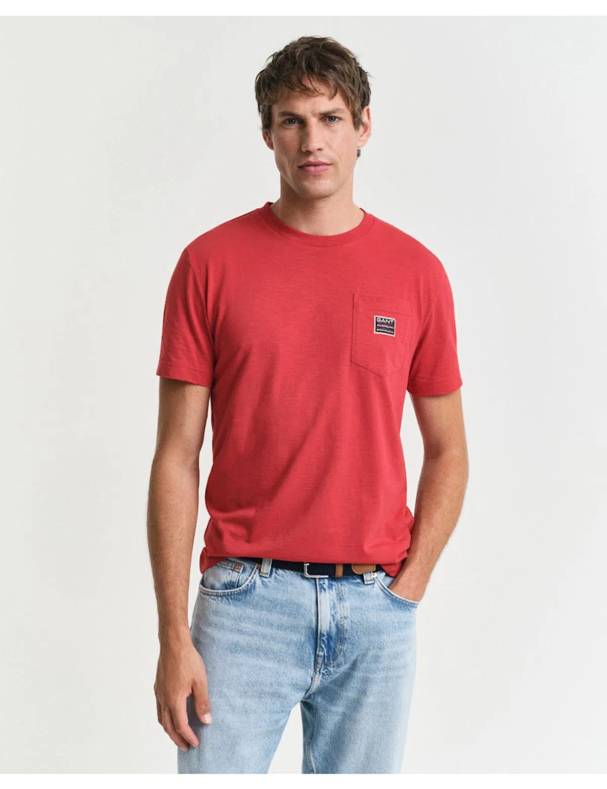 T-shirt com bolso Vermelho