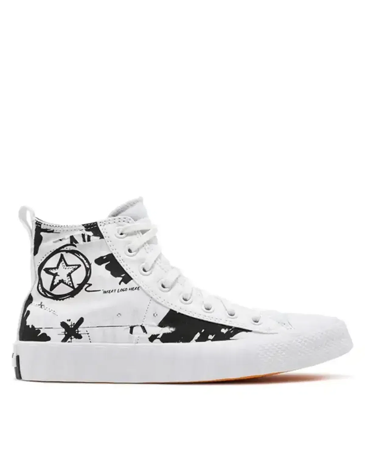 Converse UNT1TL3D Script Print White