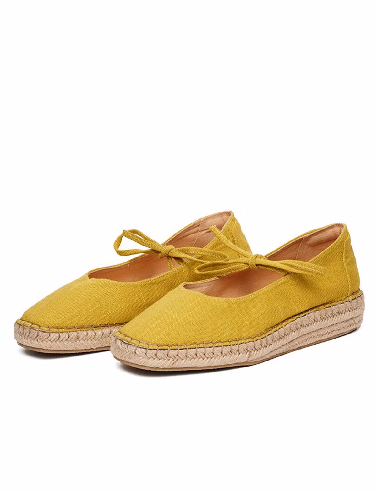 Mary Jane Tulipa Raw Linen Olive