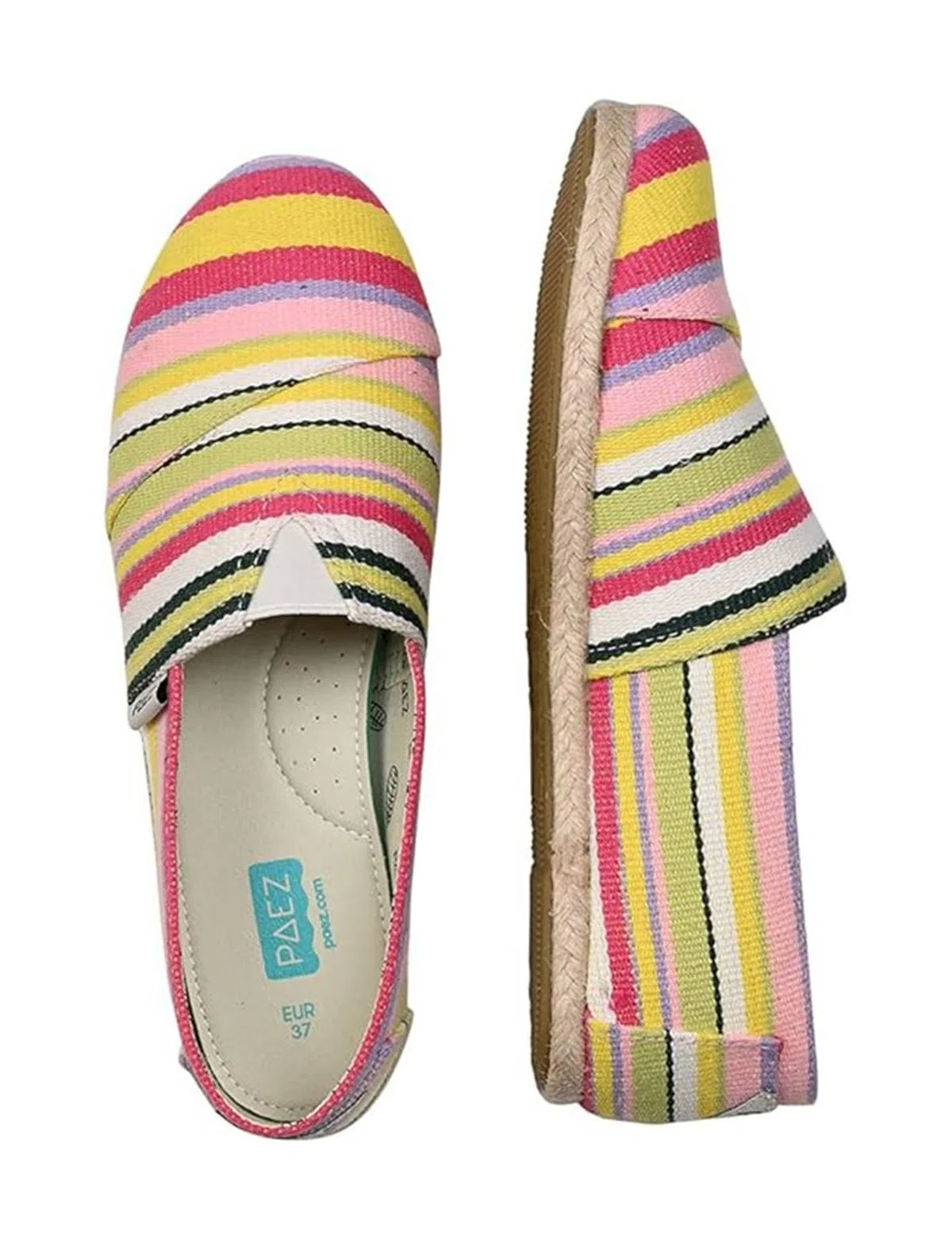 Alpercatas Print Yellow Strips Multicolor
