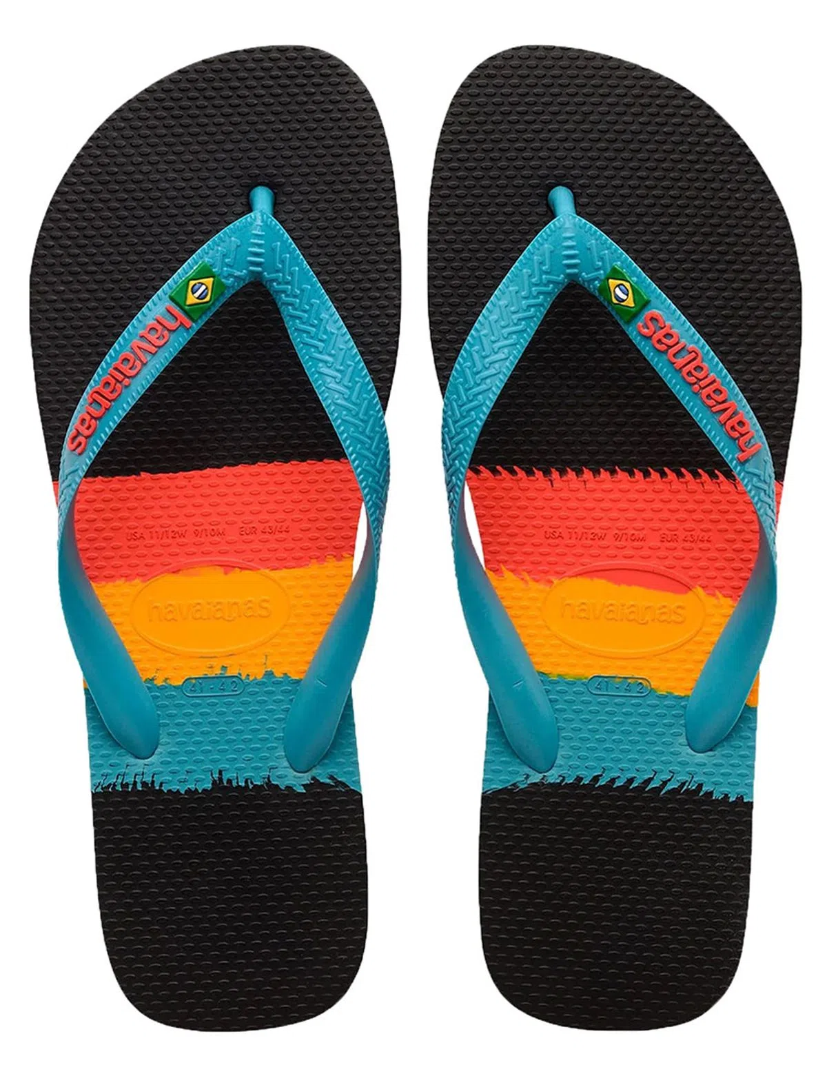 Brazil Tech II Black Flip-Flops