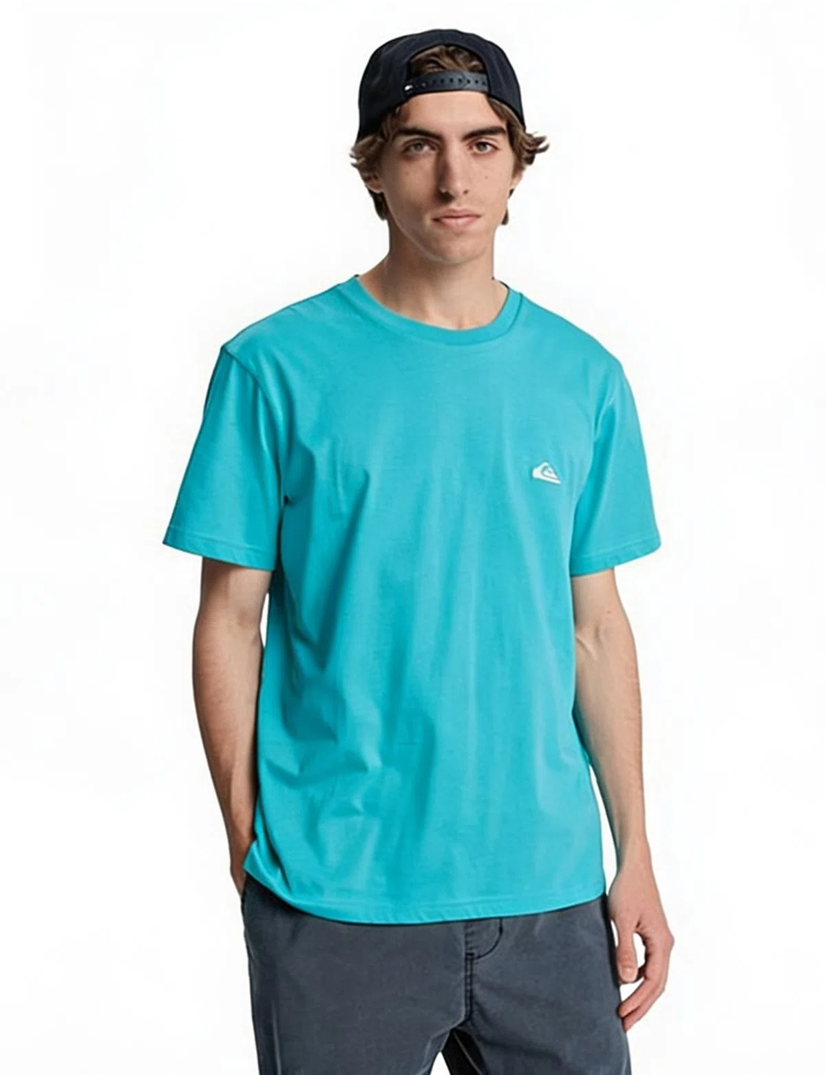 T-Shirt Básica Azul Turquesa