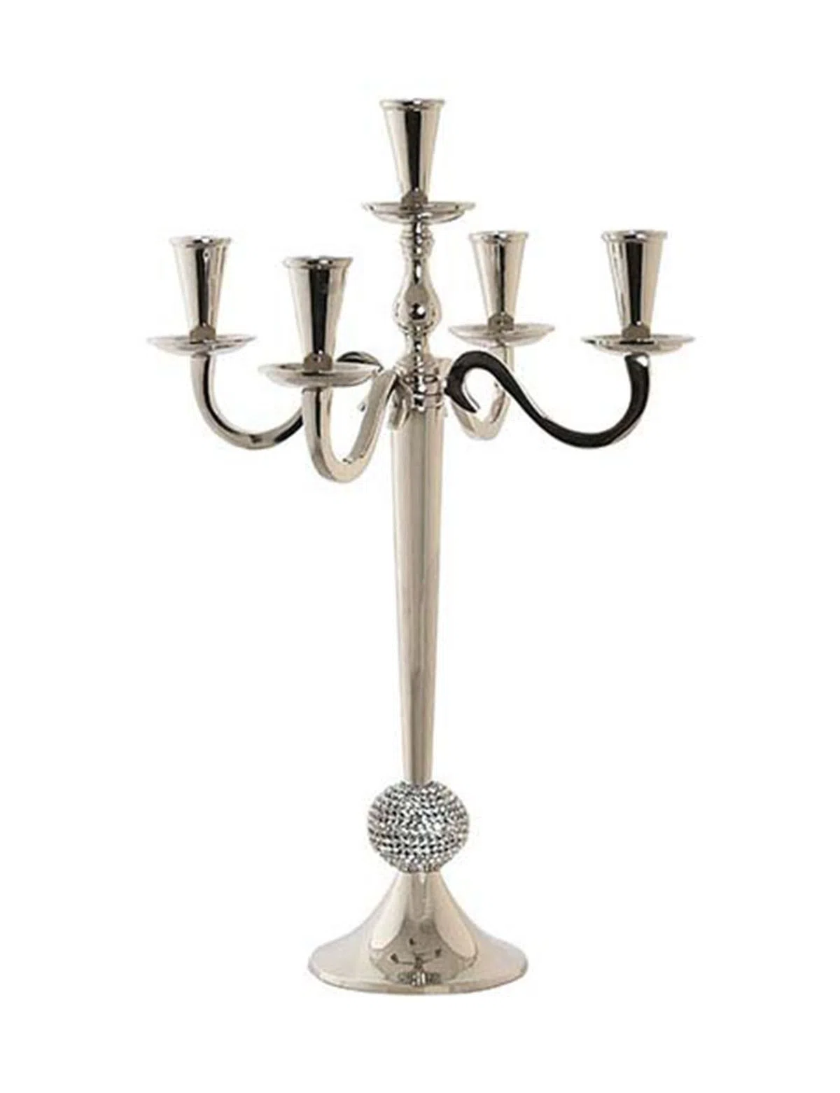 Candelabros de Alumínio Acrílico Cromado