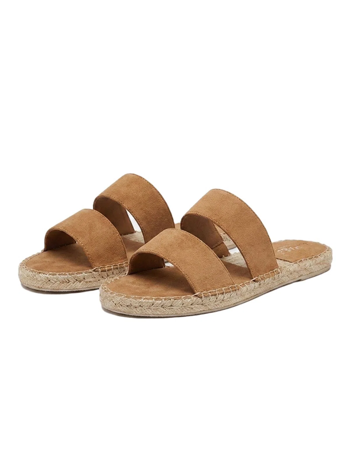 Vegan Suede Camel Strap Sandals