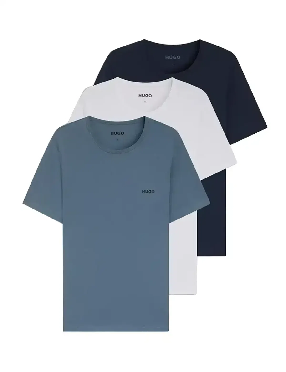 Pack 3 T-Shirts Interiores Branco-Azul