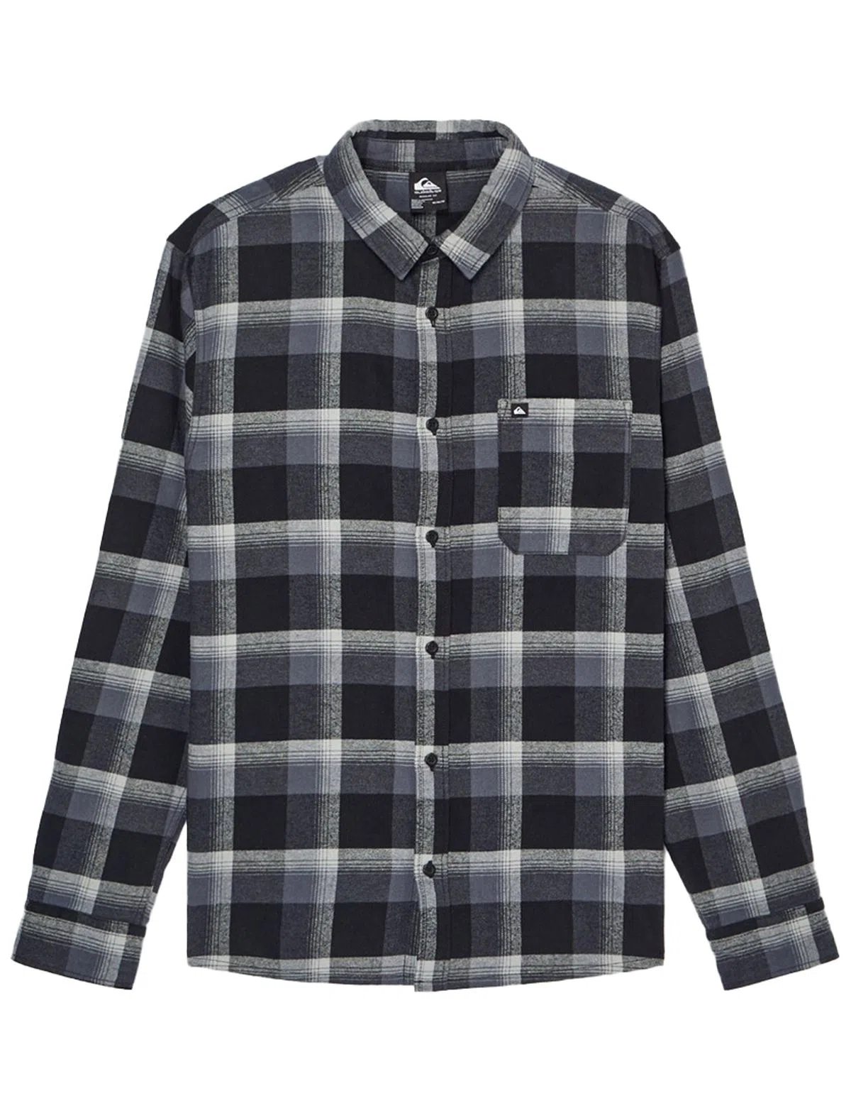 Camisa de manga comprida Motherfly Plaid Preto
