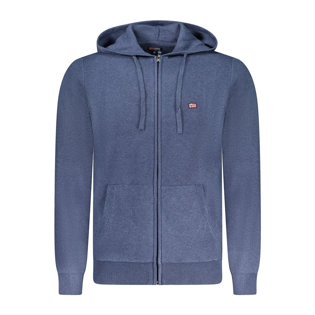 Casaco desportivo com capuz Masculino Azul