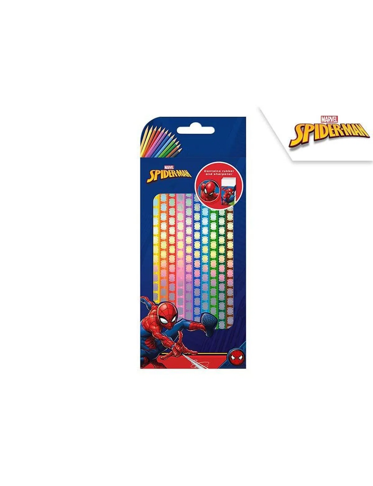 Conjunto Lápis 12 Cores Spiderman