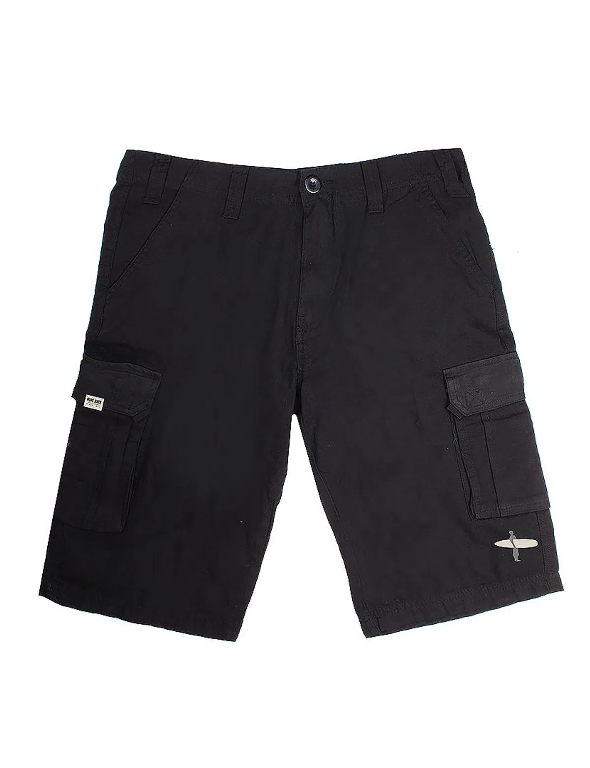 Calções Cargo Homem Preto